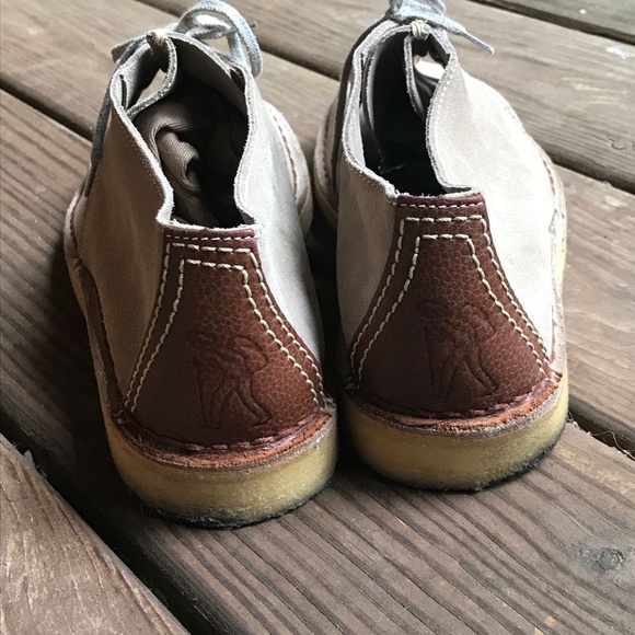 Vintage Clarks Desert Trek Beige Suede Boots - Picture 4 of 8